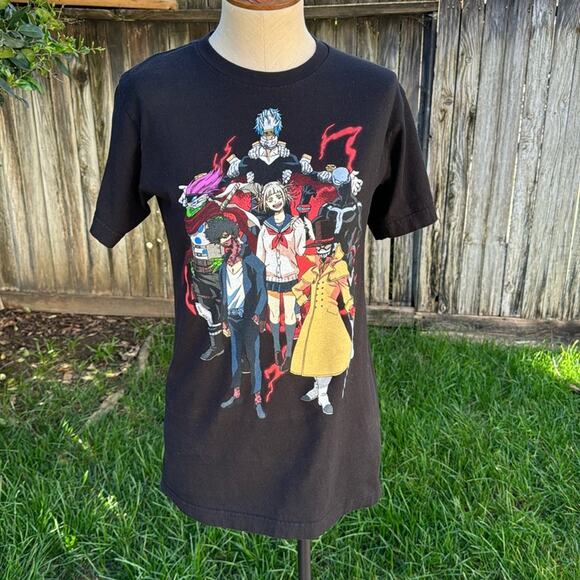 My Hero Academia Villain Group T-Shirt Black Men's Size Small - Picture 1 of 8